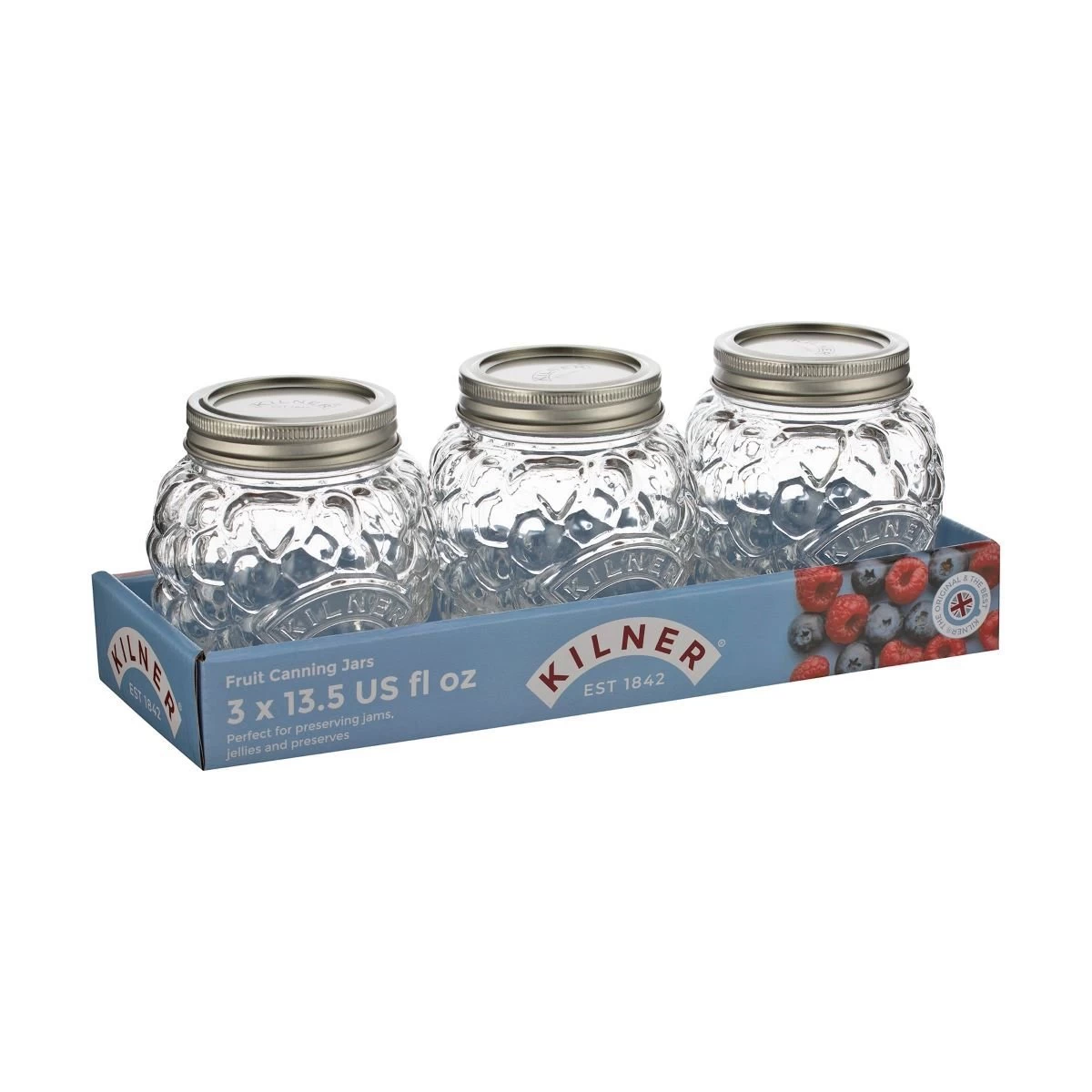 Kilner 13.5oz Fruit Jars (Set Of 3) | Berry - Image 3