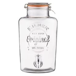 Kilner Swing Top Round Glass Drink Dispenser | 8L