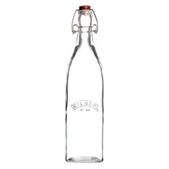 Kilner Swing Top Square Glass Bottle | 1L