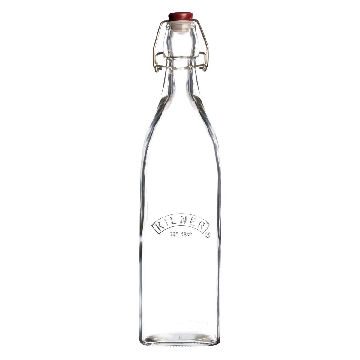 Kilner Swing Top Square Glass Bottle | 1L