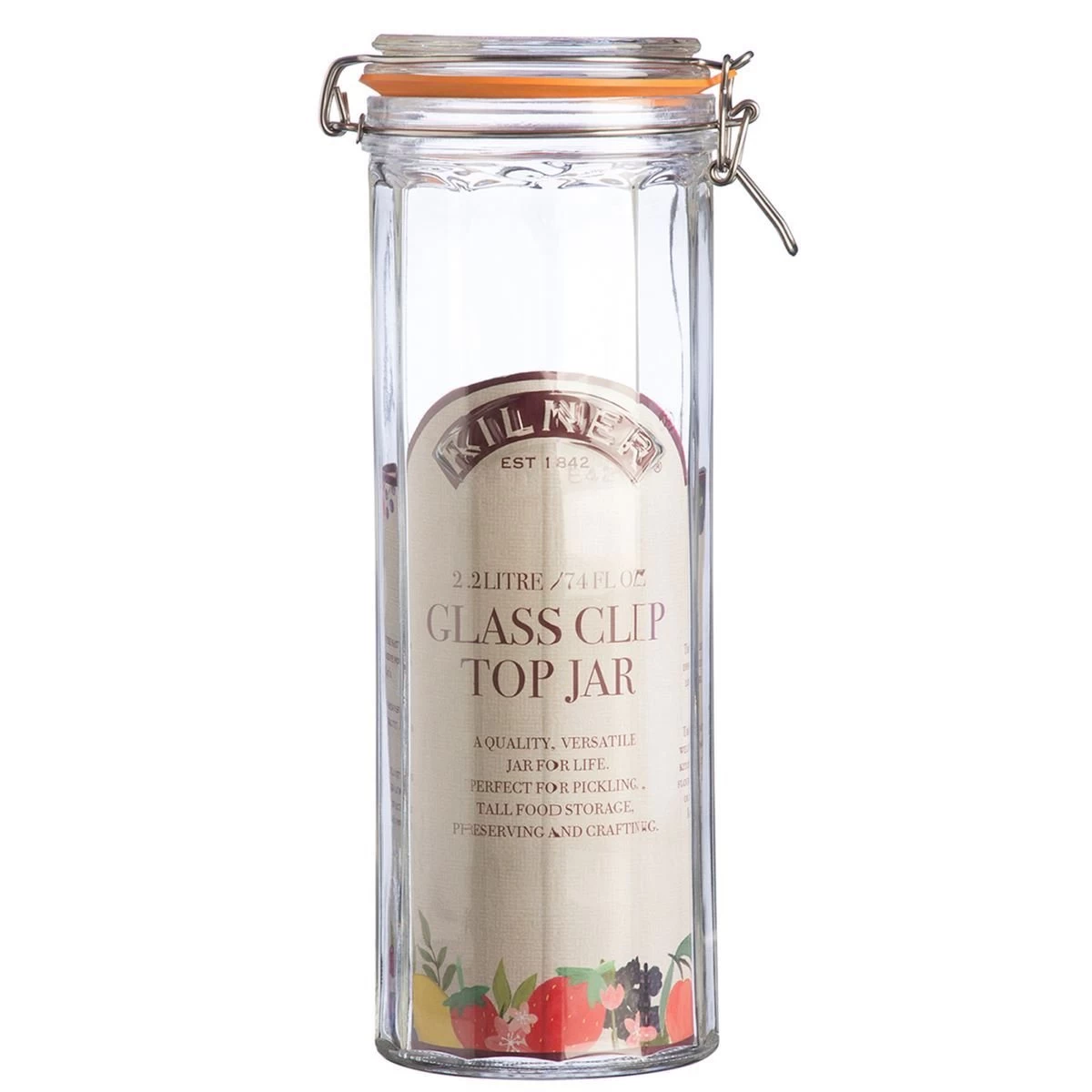 Kilner Facetted Clip Top Pasta Jar | 74oz - Image 2