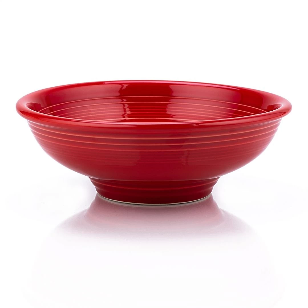 Fiesta® 64oz Pedestal Bowl | Scarlet
