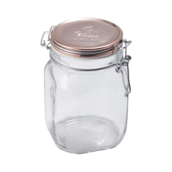 Bormioli Rocco 33.75oz Swing Top Fido Jar | Copper Lid