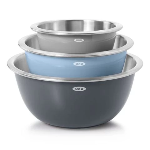 OXO - Insulated Mixing Bowl Set Stainless Steel 3pce