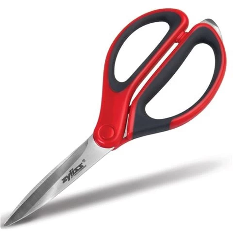 Zyliss - Household Shears With Integrated Box Cutter Red