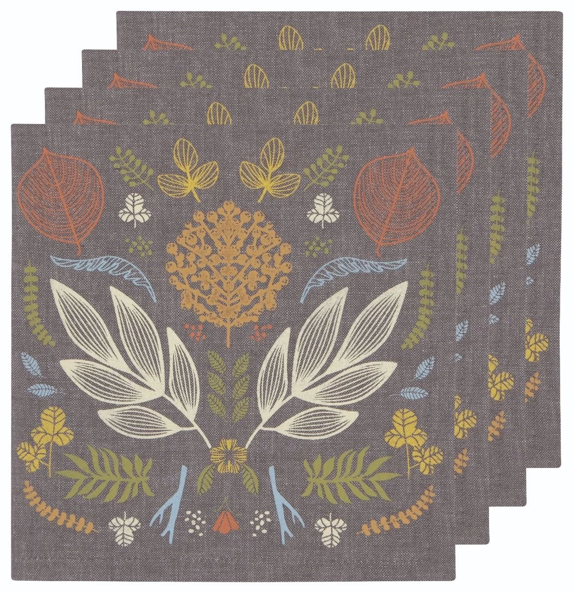 Now Designs By Danica 18" Printed Napkins (Set Of 4) | Autumn Glow
