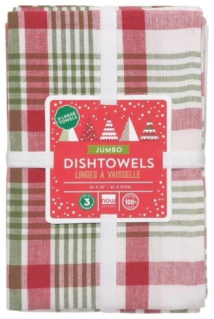 Now Designs By Danica Jumbo Dishtowels (Set Of 3) | Holiday