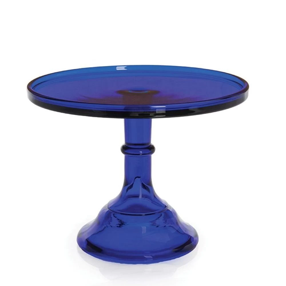 Mosser Glass 12" Cake Plate | Cobalt