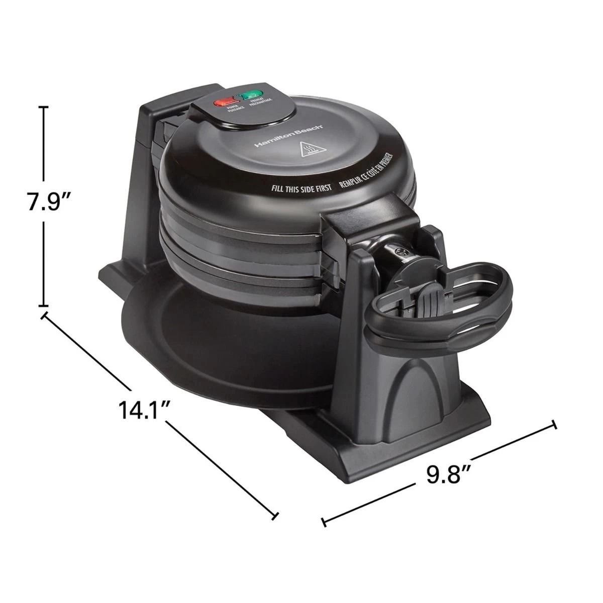 Hamilton Beach 7" Round Belgian Waffle Maker - Image 7