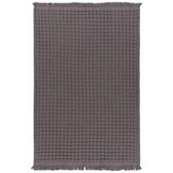 Danica Heirloom Textured Waffle Weave Hand Towel | Charcoal