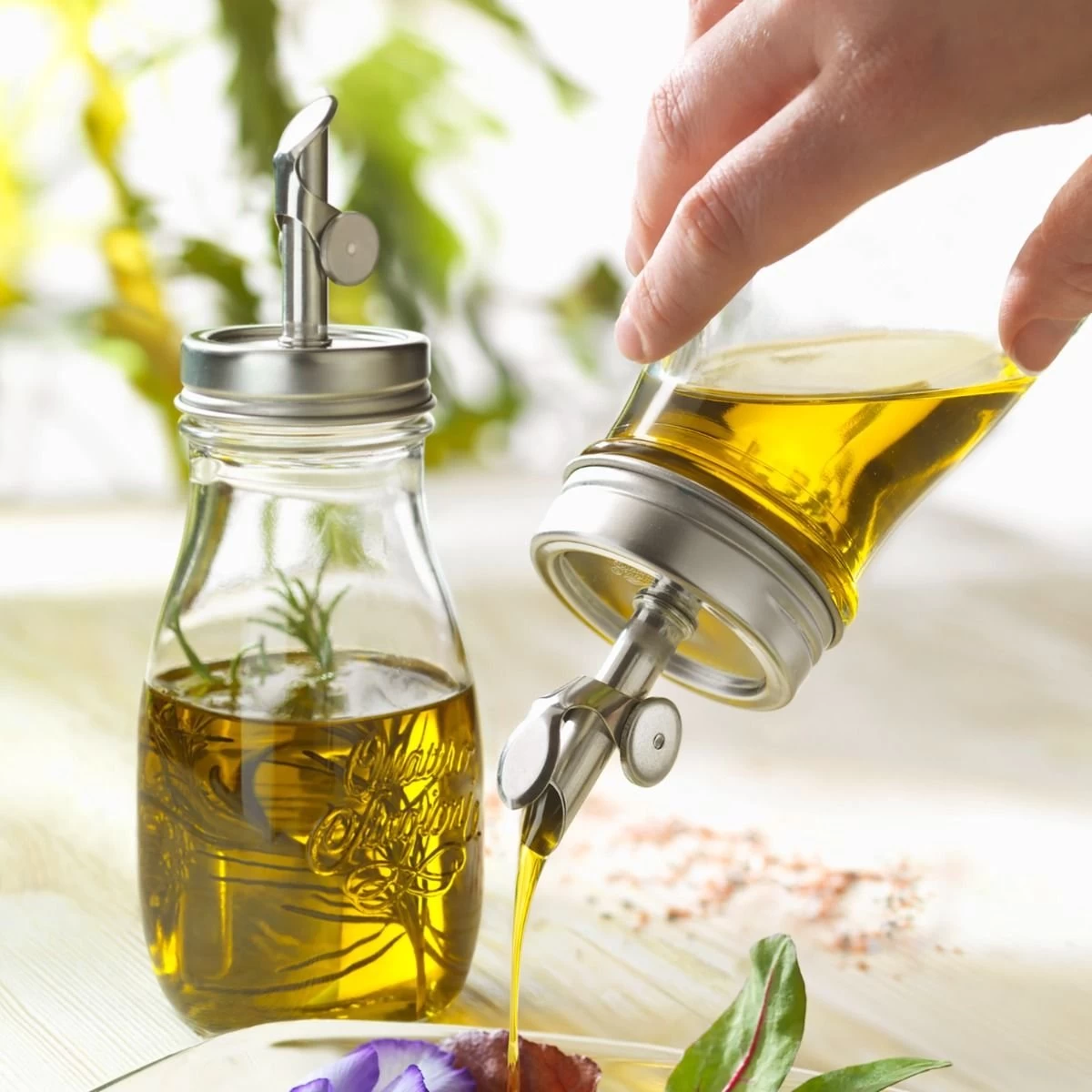 Bormioli Rocco 13.5oz Quattro Stagioni Oil Bottle - Image 3