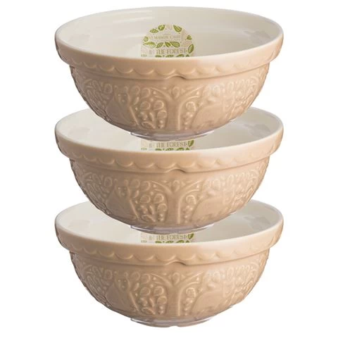 Mason Cash - In The Forest Mixing Bowl Bear Orange Set 3pce