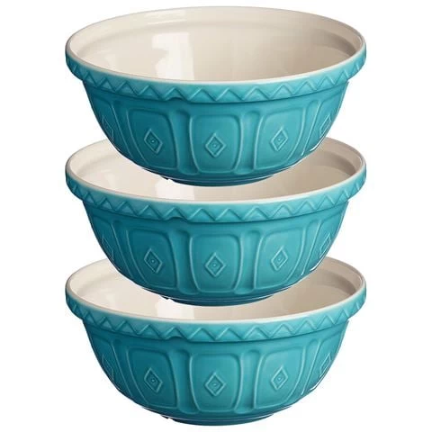 Mason Cash - Mixing Bowl Turquoise 29cm Set 3pc
