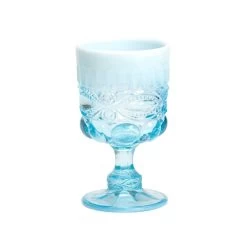 Mosser Glass Eye Winker 10oz Goblet | Aqua Opal