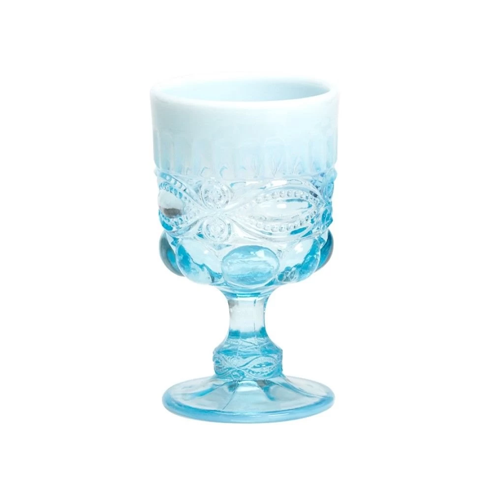 Mosser Glass Eye Winker 10oz Goblet | Aqua Opal