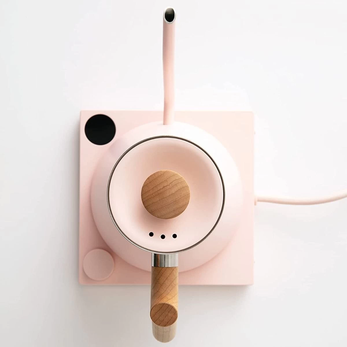 Fellow Stagg EKG Electric Pour Over Kettle | Warm Pink & Maple - Image 2