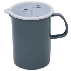 Falcon - Enamel Measuring Jug Grey 1L