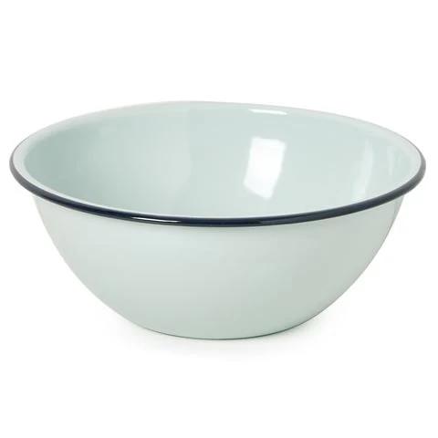 Falcon - Enamel Mixing Bowl Dug Egg Blue/ Dark Blue Rim 24cm