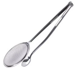 Cuisena - Stainless Steel 2-In-One Frying Tongs And Strainer