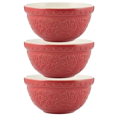 Mason Cash - In The Forest Mixing Bowl Hedgehog Red Set 3pce