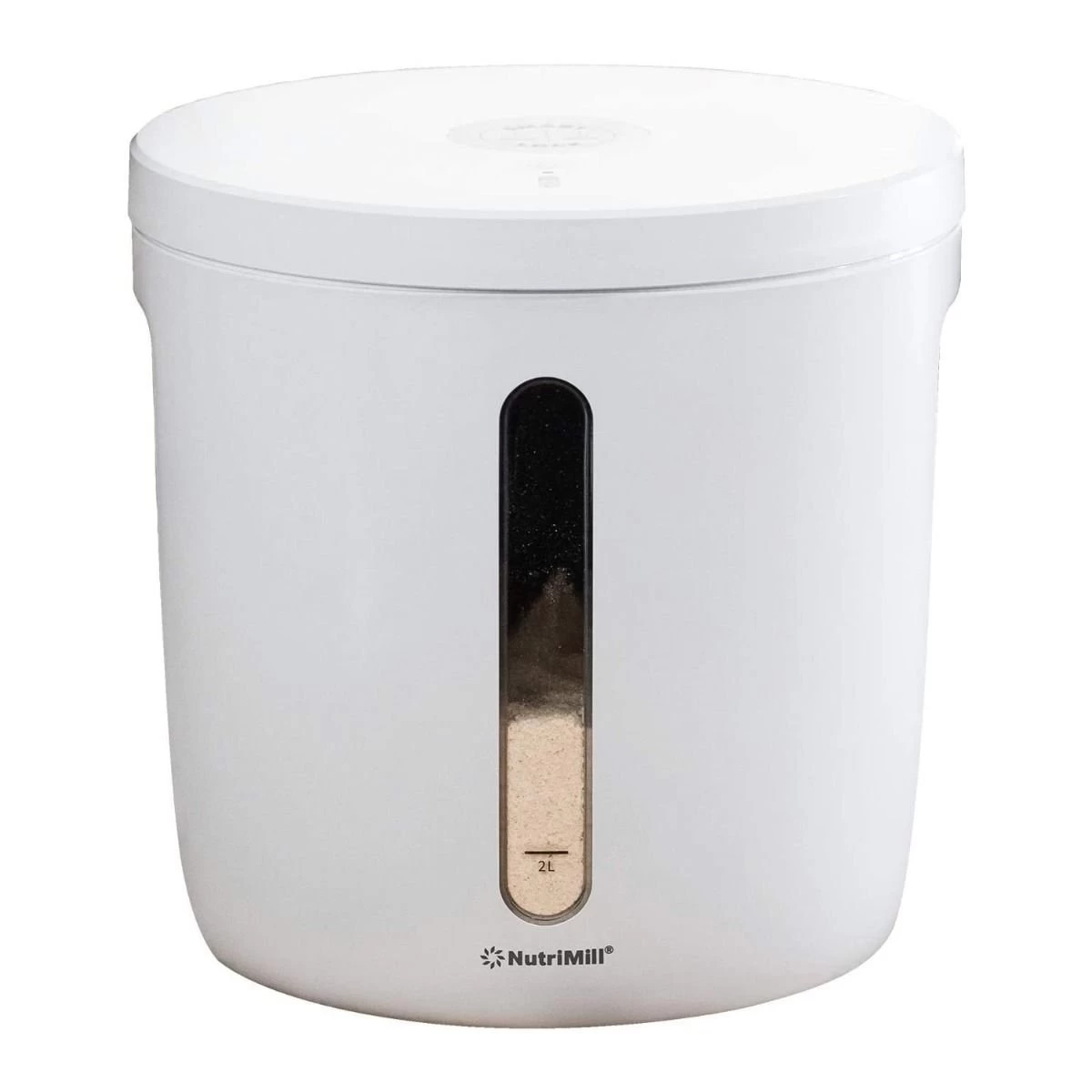 NutriMill Harvest Grain Mill | Gold + Cutting Board & Canister Bundle - Image 3