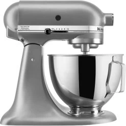 KitchenAid Deluxe 4.5 Quart Tilt-Head Stand Mixer | Silver