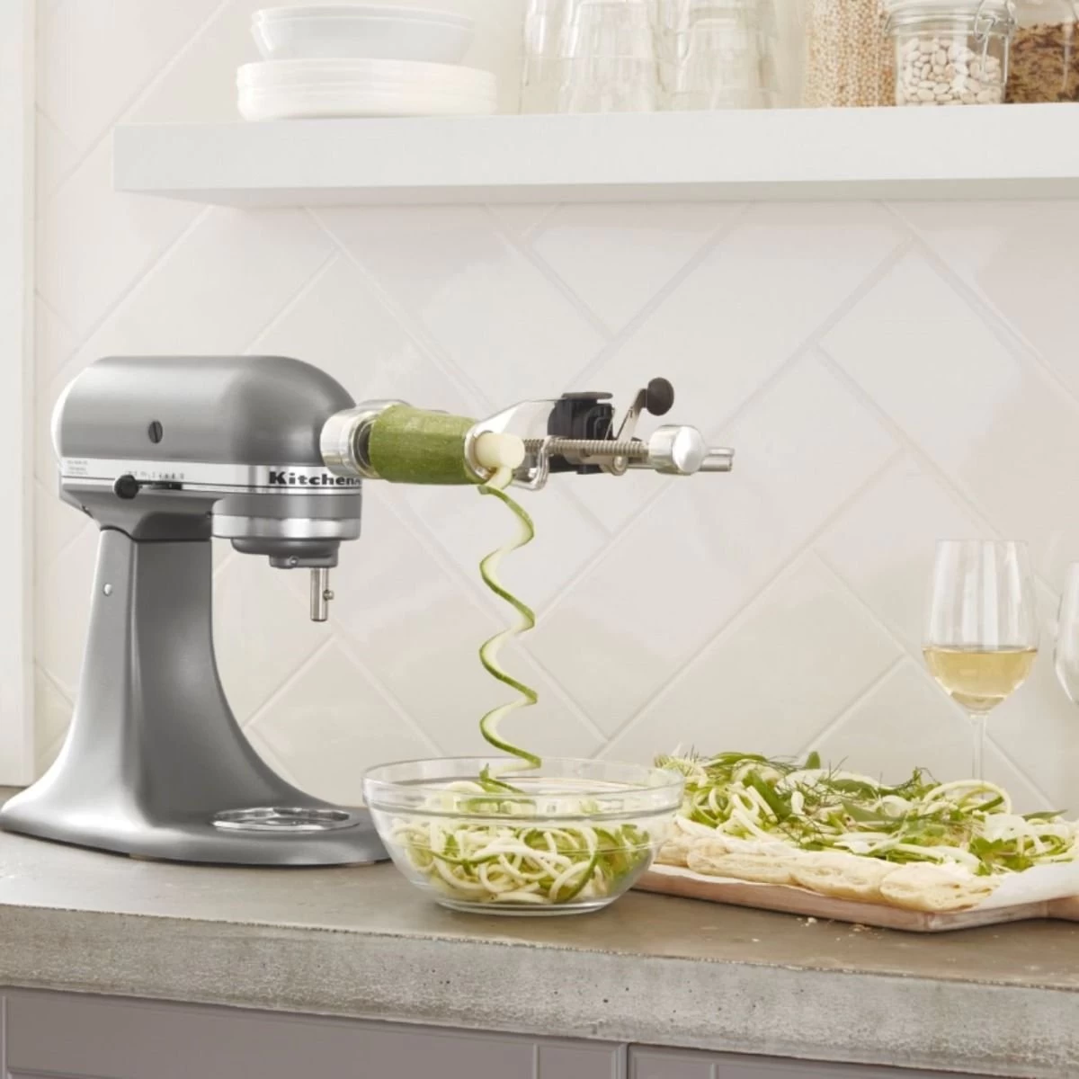 KitchenAid Deluxe 4.5 Quart Tilt-Head Stand Mixer | Silver - Image 6