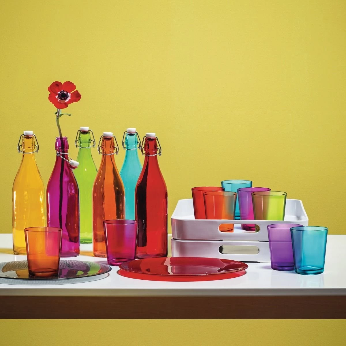 Bormioli Rocco 33.75oz Swing Top Giara Glass Bottle | Lime Green - Image 2