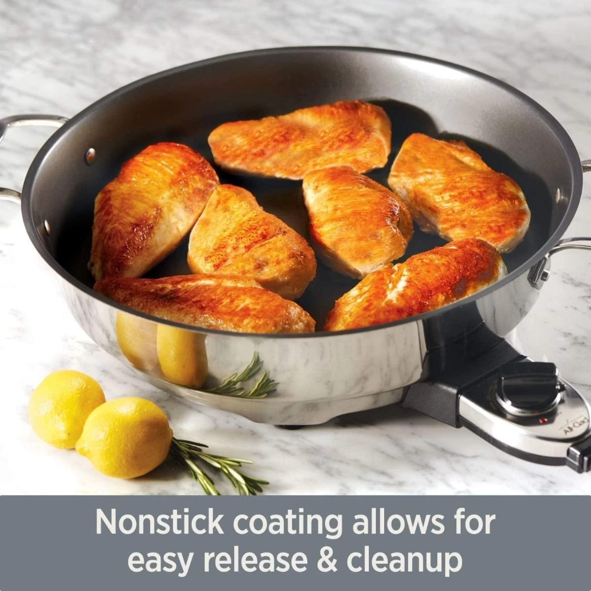 All-Clad Nonstick Electric Skillet | 7 Qt. - Image 4