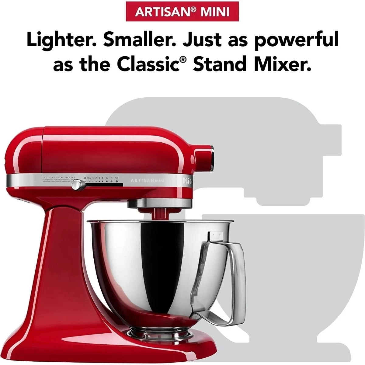 KitchenAid 3.5-Quart Artisan Mini Plus Tilt-Head Stand Mixer | Empire Red - Image 2