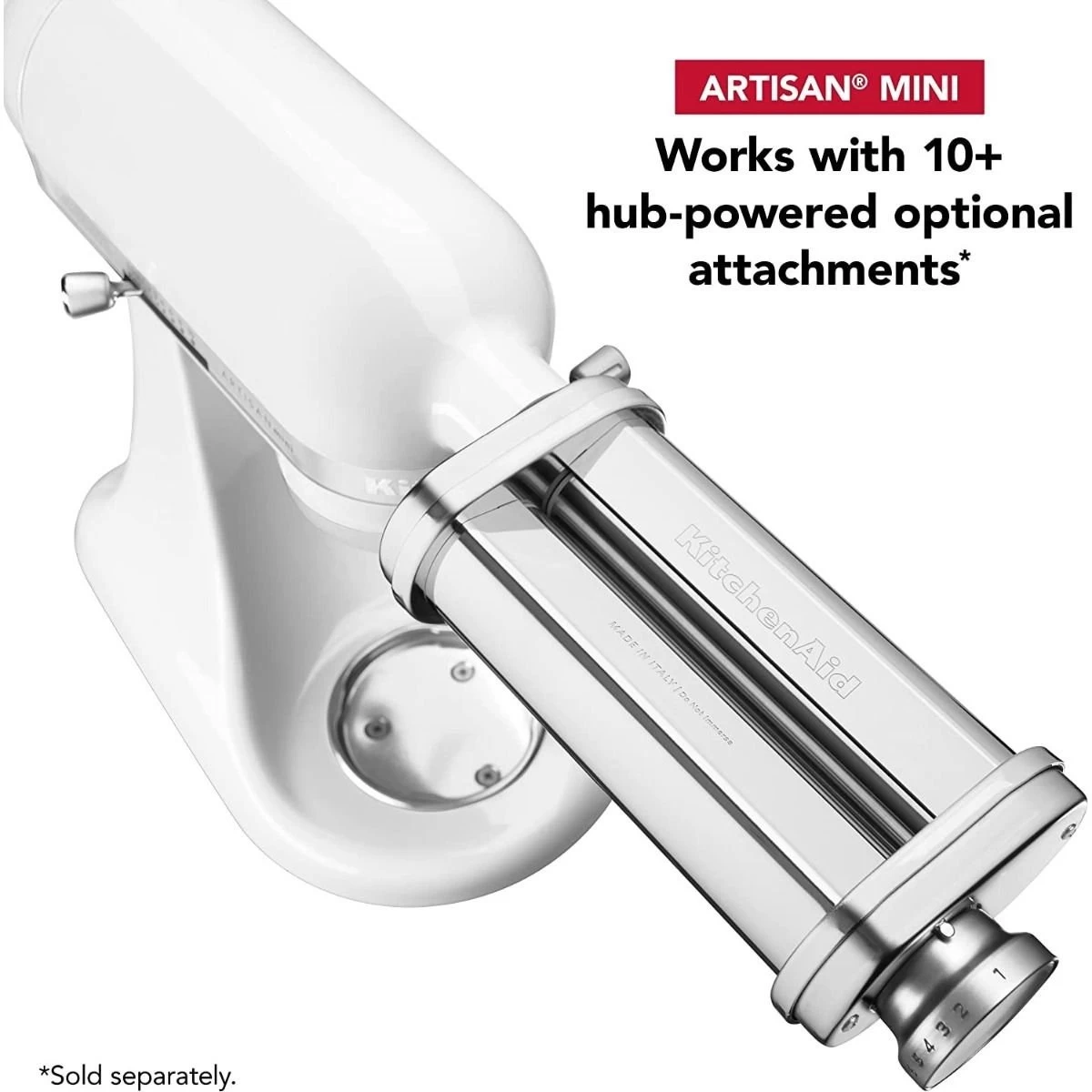 KitchenAid 3.5-Quart Artisan Mini Plus Tilt-Head Stand Mixer | White - Image 5
