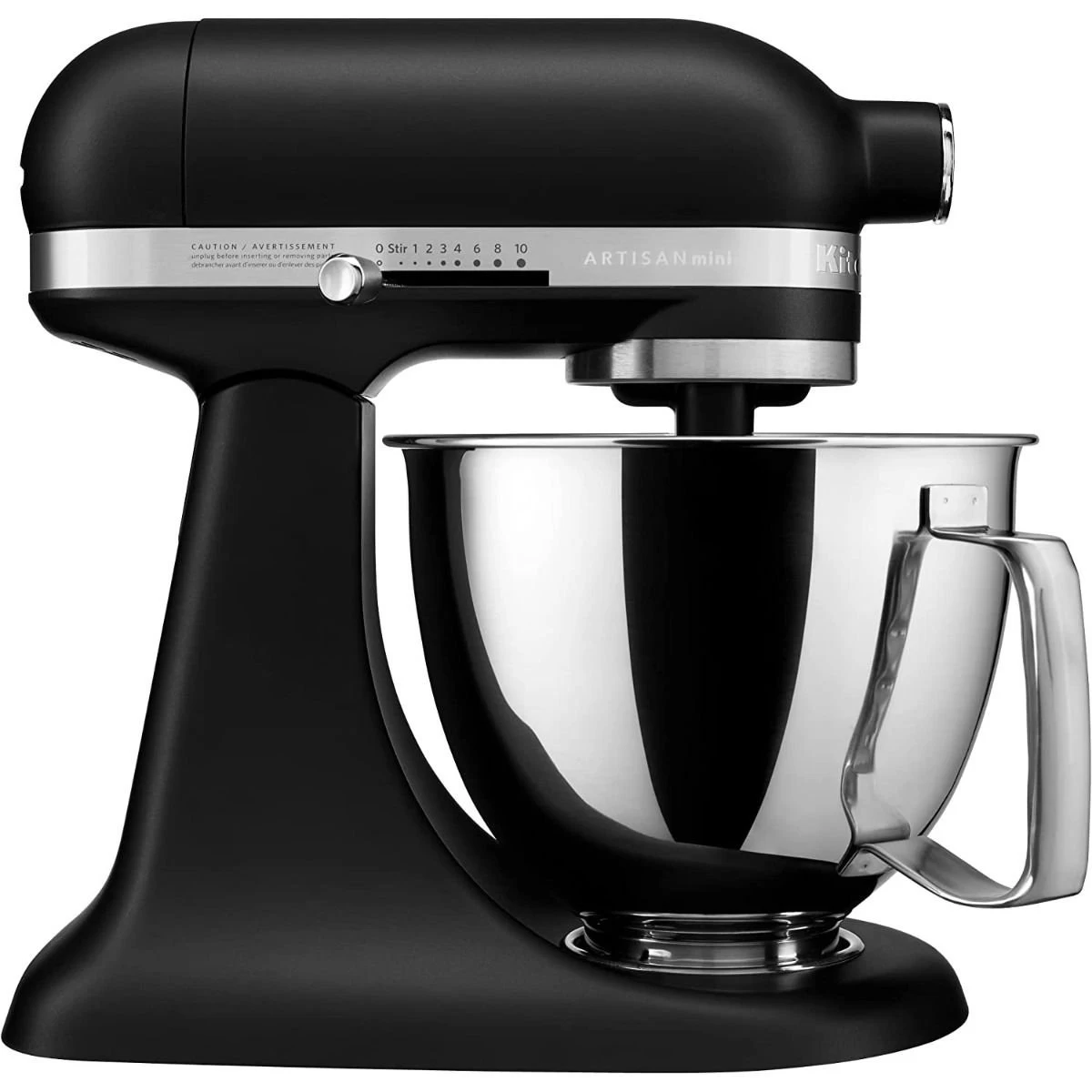 KitchenAid 3.5-Quart Artisan Mini Plus Tilt-Head Stand Mixer | Cast Iron Black