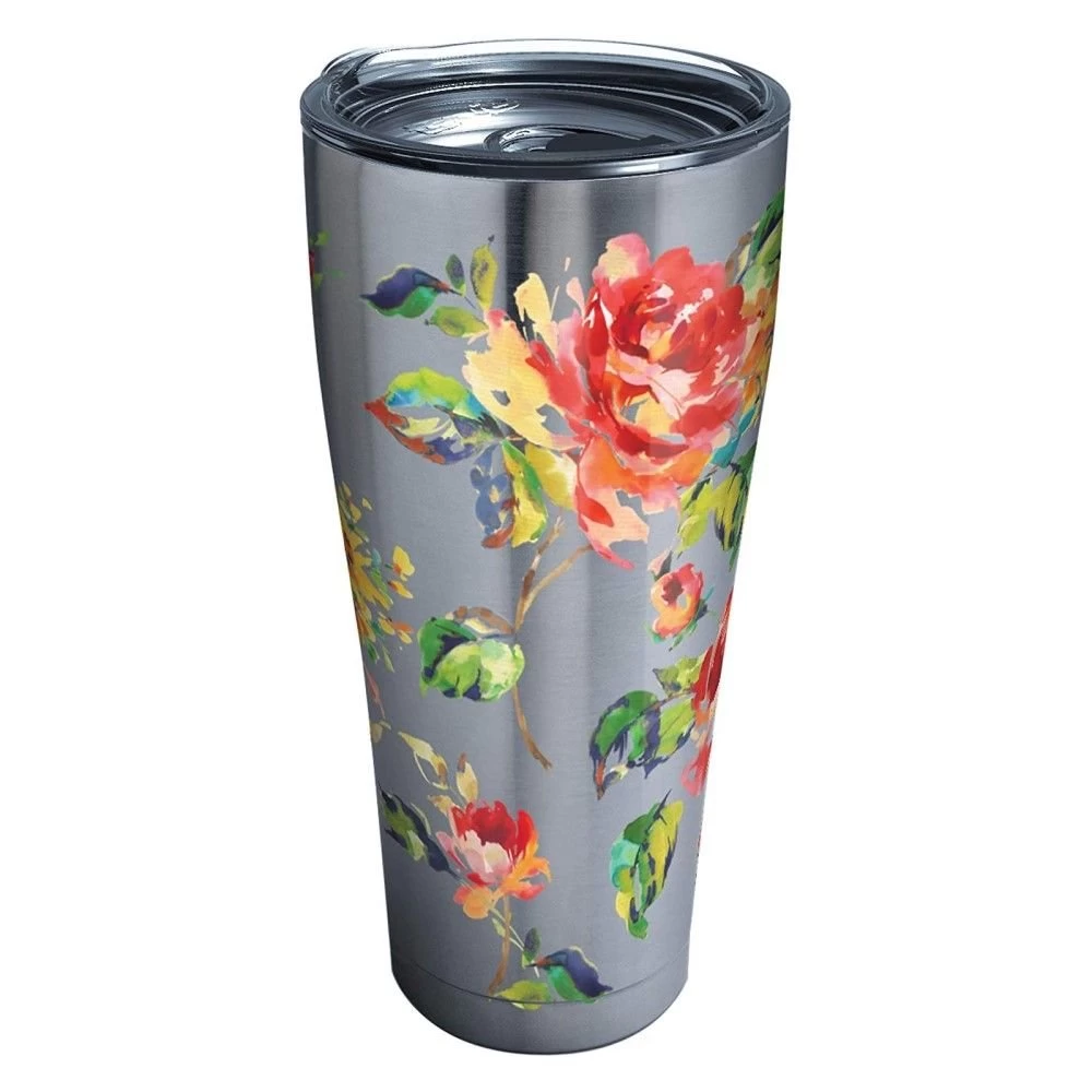 Tervis® 30oz Triple-Walled Insulated Stainless Steel Tumbler With Lid | Fiesta® Floral Bouquet