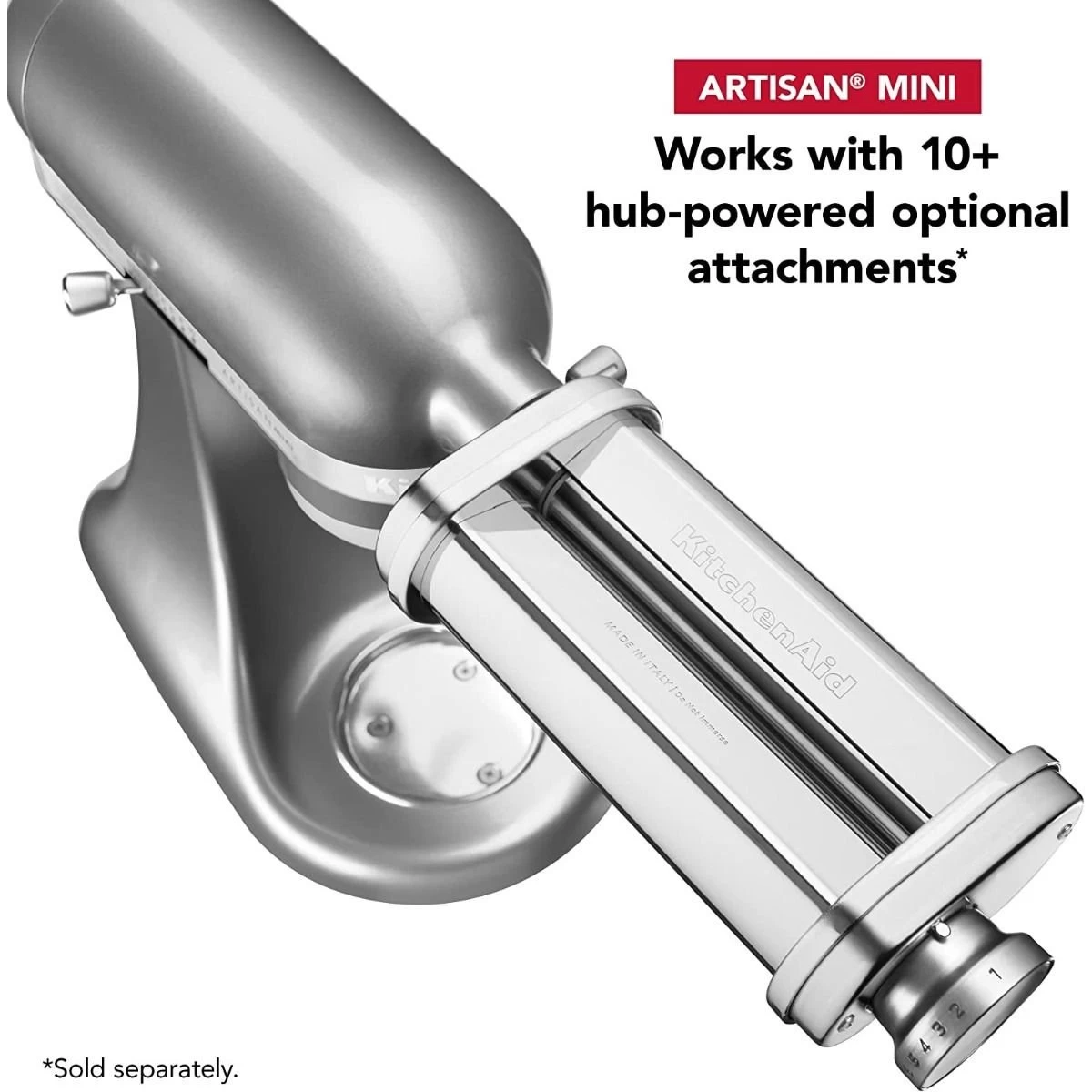 KitchenAid 3.5-Quart Artisan Mini Plus Tilt-Head Stand Mixer | Contour Silver - Image 5