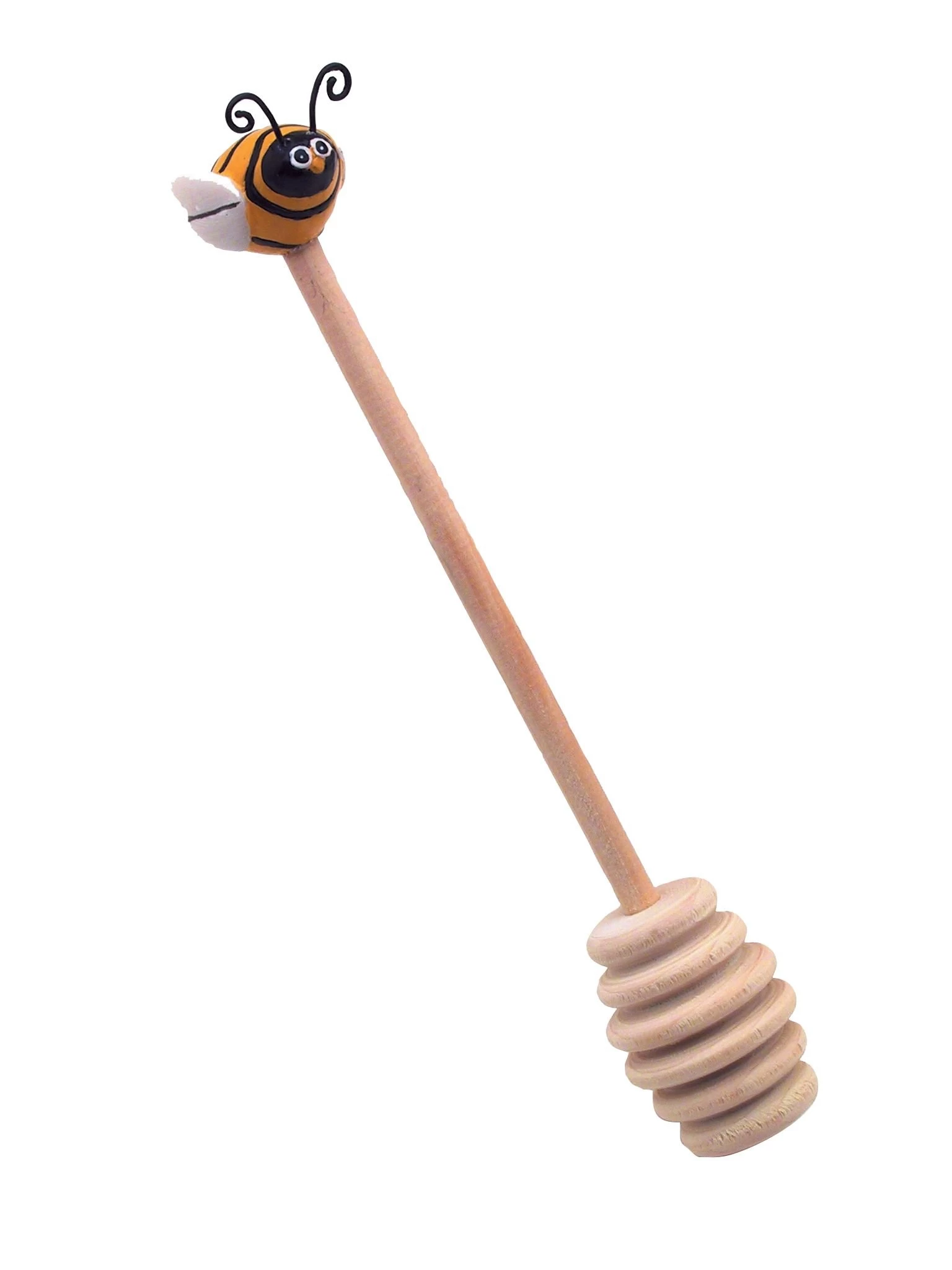 Harold Imports Bumble Bee Wood Honey Dipper