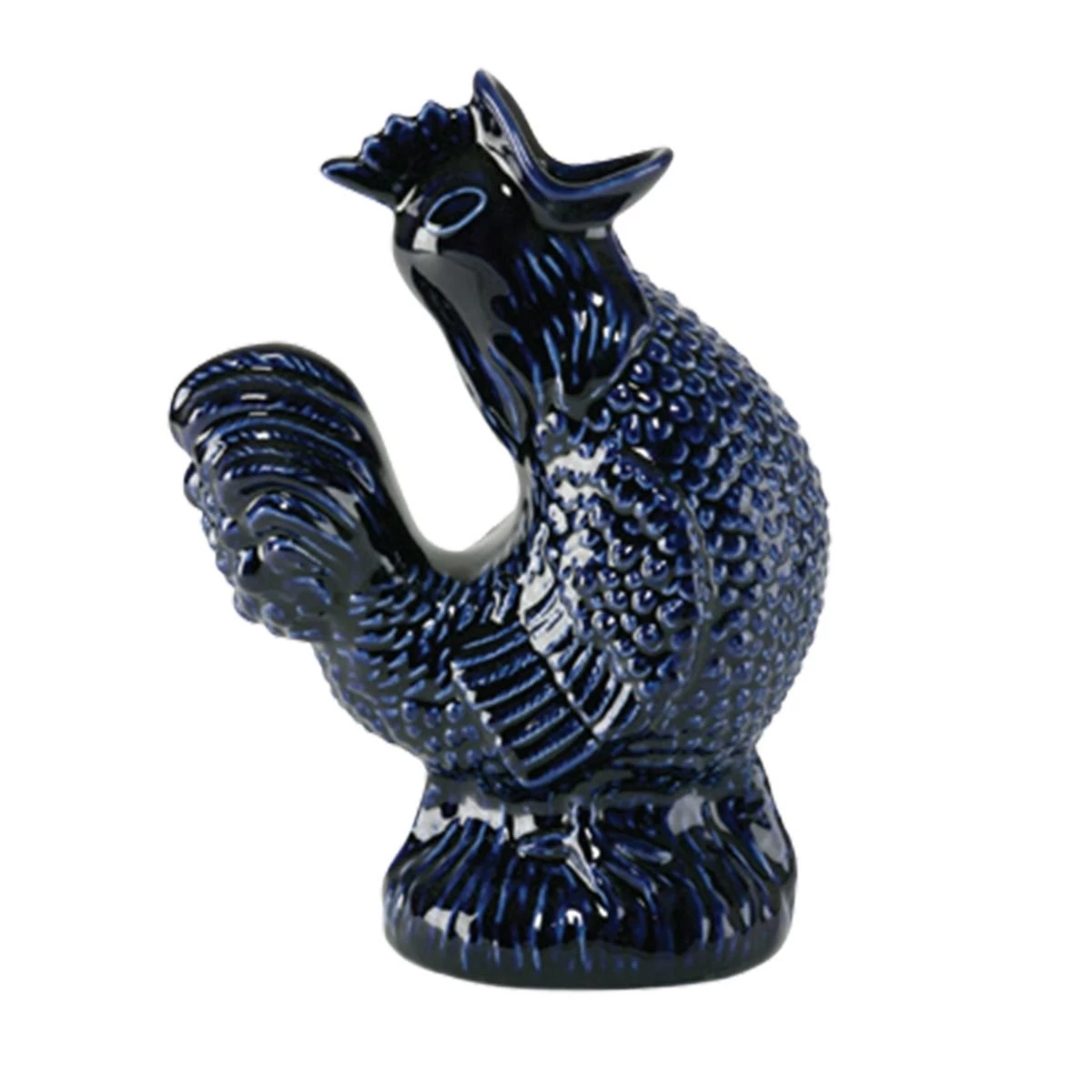 Wade Ceramics Extra Large Rooster Gluggle Jug | Cobalt Blue