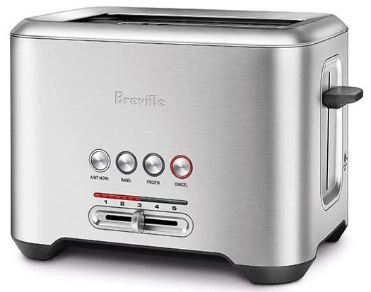 Breville The A Bit More 2-Slice Toaster | Brushed Stainless Steel