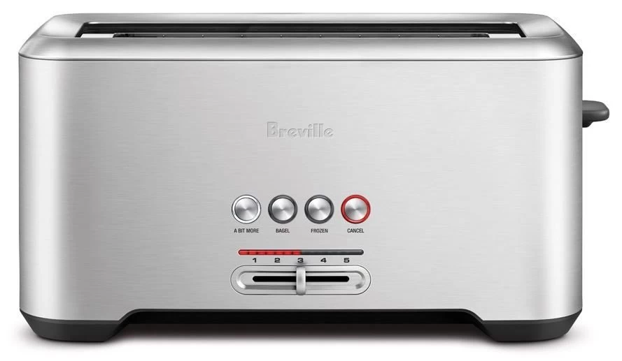 Breville The A Bit More 4-Slice Toaster | Brushed Stainless Steel - Image 3