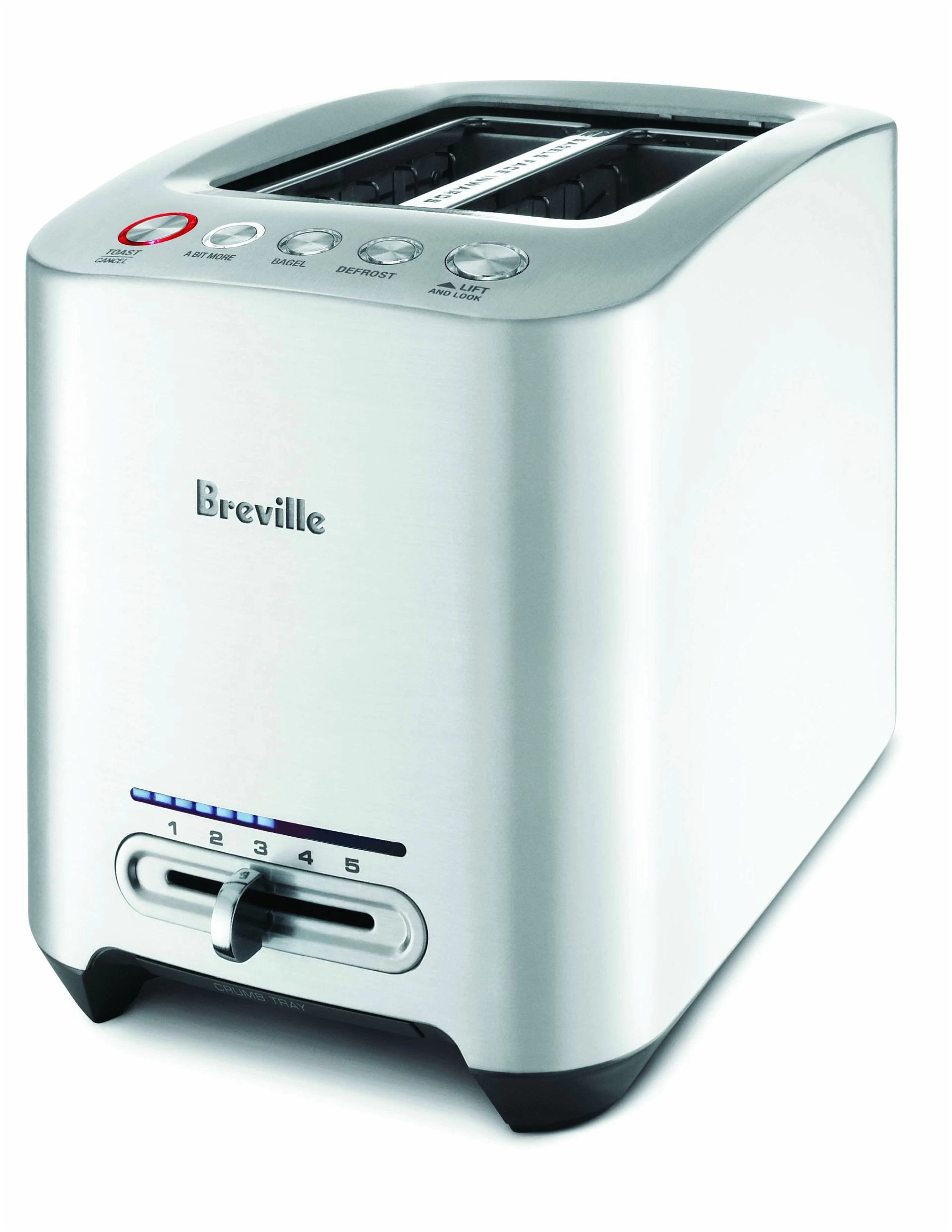 Breville Die-Cast 2-Slice Smart Toaster | Brushed Stainless Steel