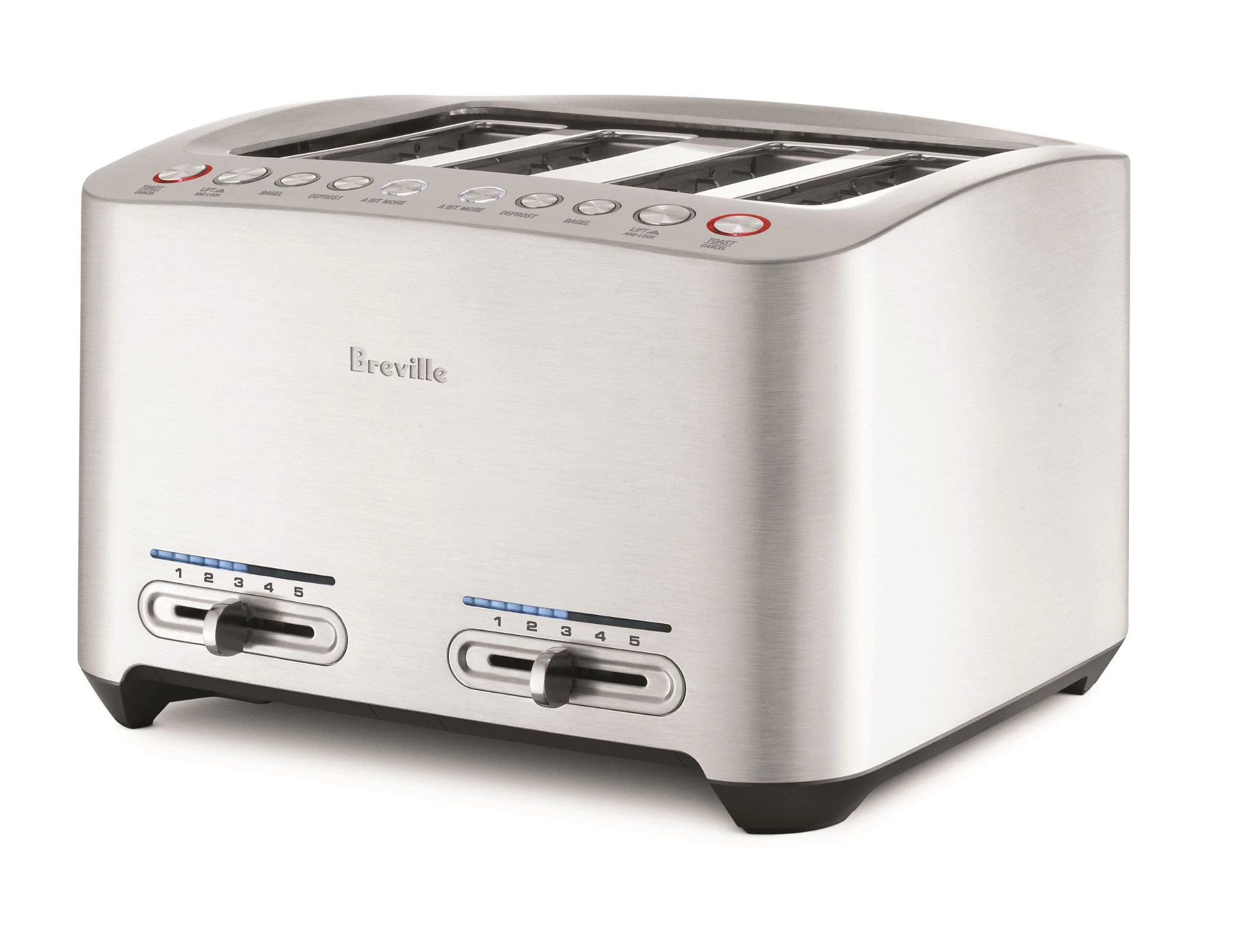 Breville Die-Cast 4-Slice Smart Toaster | Brushed Stainless Steel