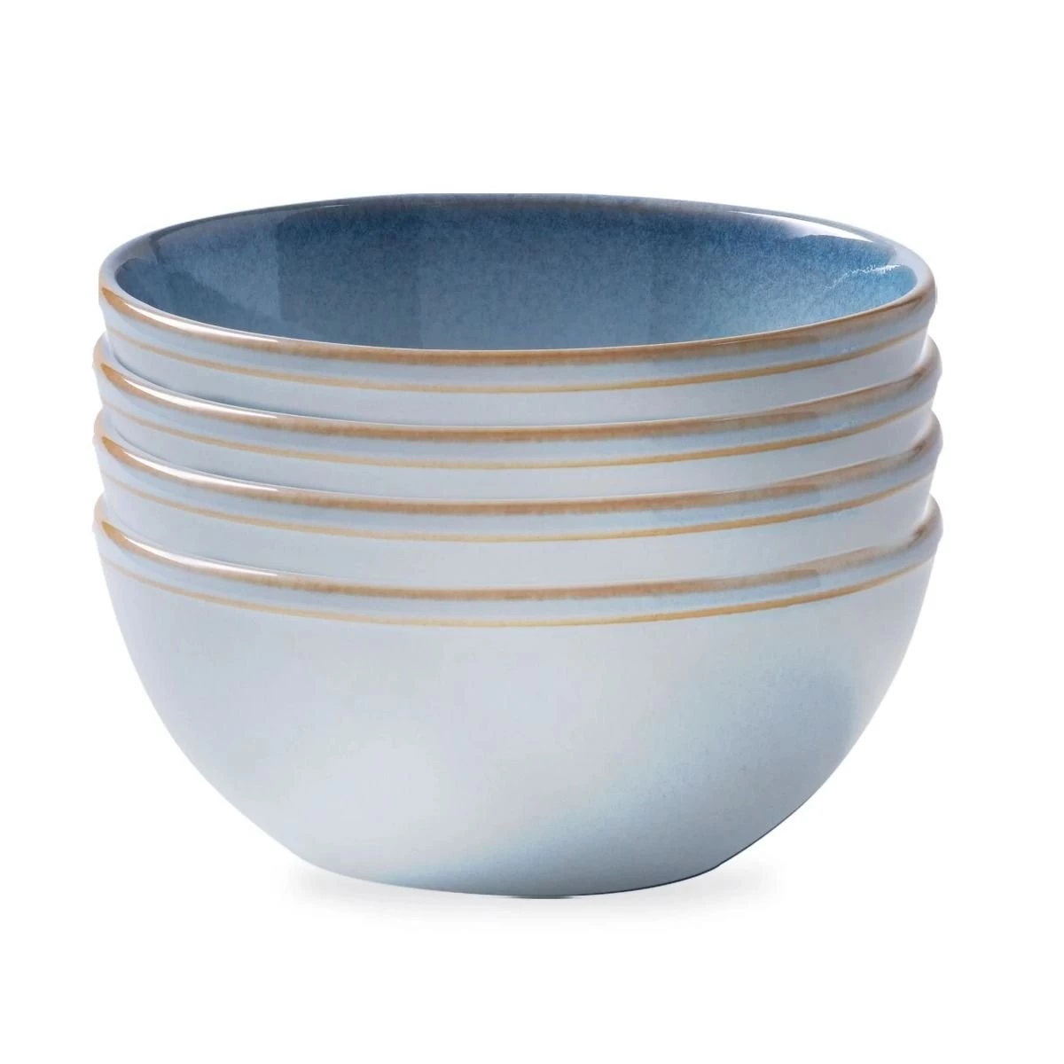 Corelle Stoneware 21oz Bowls (Set Of 4) | Nordic Blue