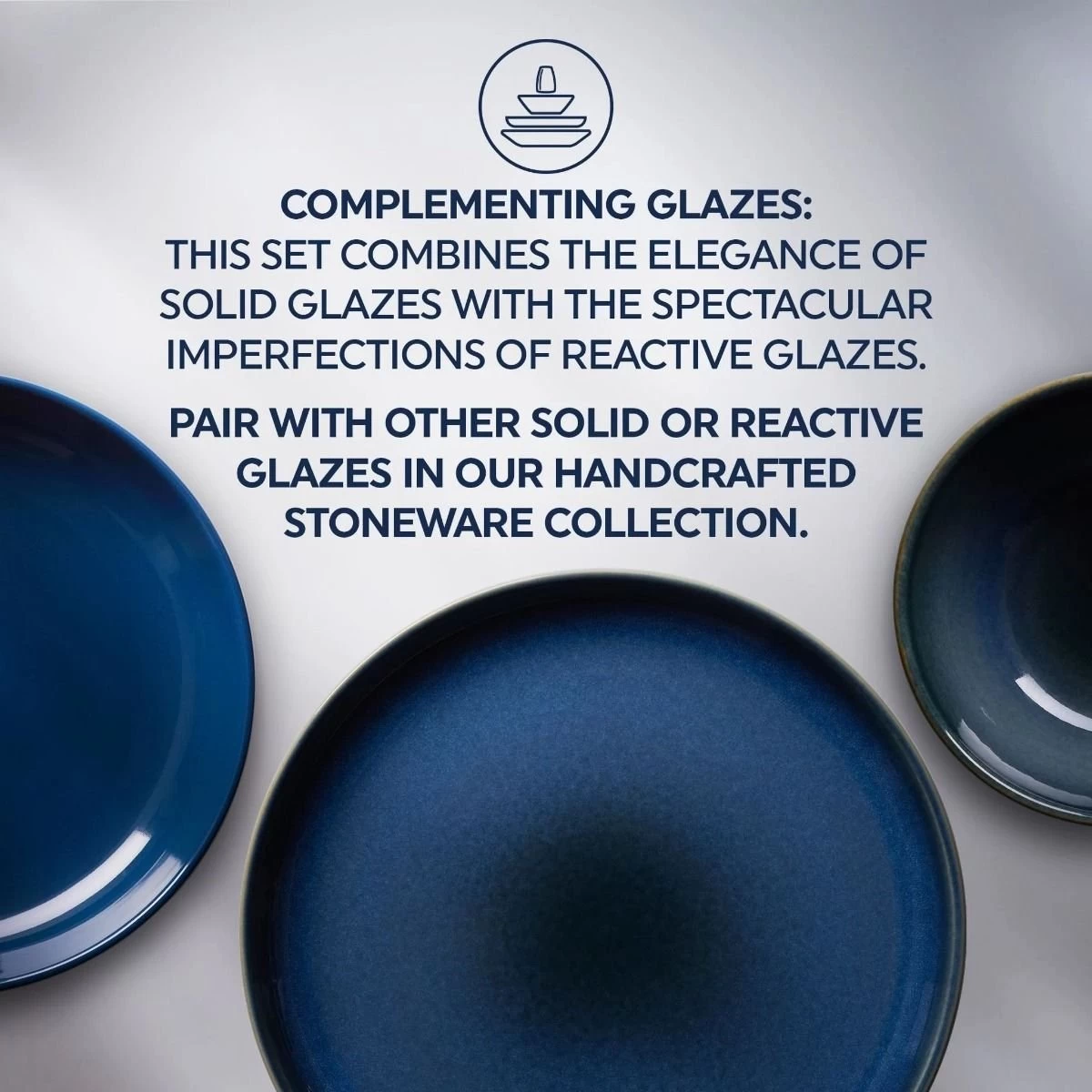 Corelle Stoneware 3-Piece Bistro Set | Navy - Image 4