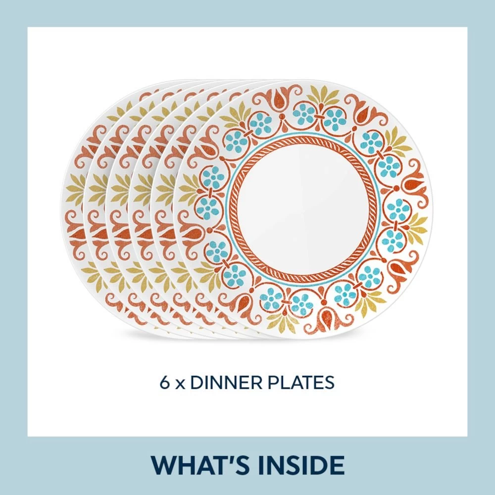 Corelle Dinner Plates (Set Of 6) | Terracotta Dream - Image 6