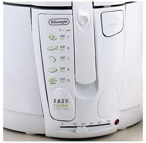 DeLonghi De'Longhi Deep Fryer - Cool Touch Deep Fryer 2.2 Lb Oil Drain - White - Image 2