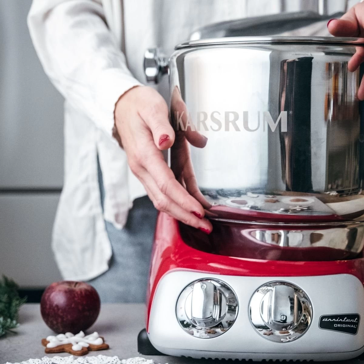 Ankarsrum Original 6230 Model Stand Mixer | Red - Image 3
