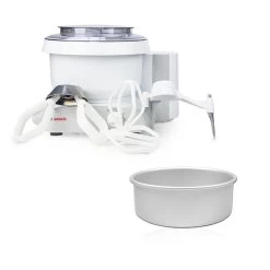 Bosch Universal Plus 6.5 Qt. Mixer + Baker's Pack + Fat Daddio's 9" X 3" Round Cake Pan