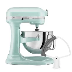 KitchenAid 6-Quart Pro 600 Bowl-Lift Stand Mixer | Ice Blue + Flex Edge Beater