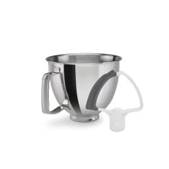 KitchenAid 3.5-Quart Flared Polished Stainless Steel Bowl + Flex Edge Beater | Fits 3.5-Quart KitchenAid Artisan Mini Tilt-Head Stand Mixers