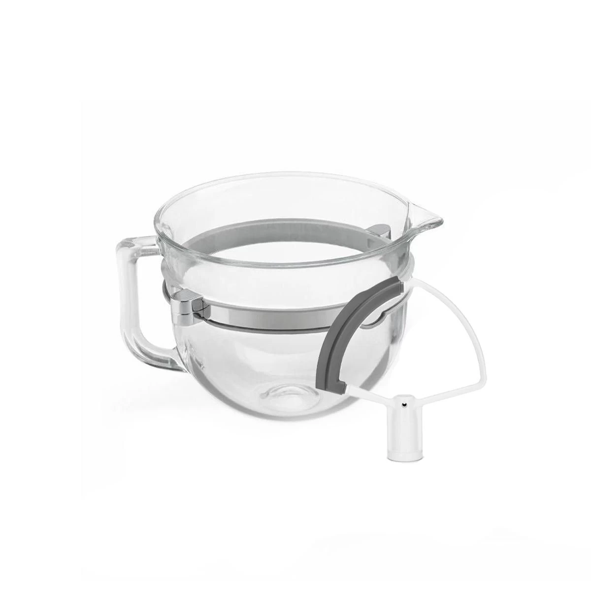 KitchenAid 6-Quart Glass Bowl + Flex Edge Beater | Fits 6-Quart KitchenAid Pro 6500 Design Series Stand Mixers
