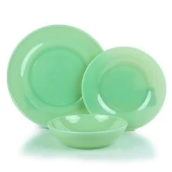 Mosser Glass 12-Piece Dinnerware Set | Jadeite